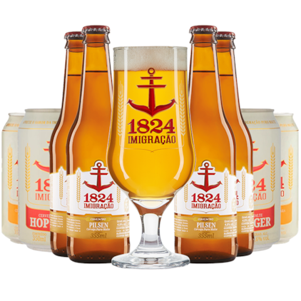 Imagem de Kit de Cervejas Imigração - Compre 8 e Leve Taça