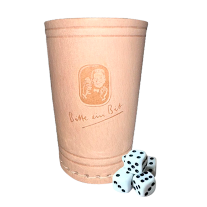 Imagem de Kit de Cervejas Importadas Com Copo Especial de Couro + Jogo de Dados Grátis