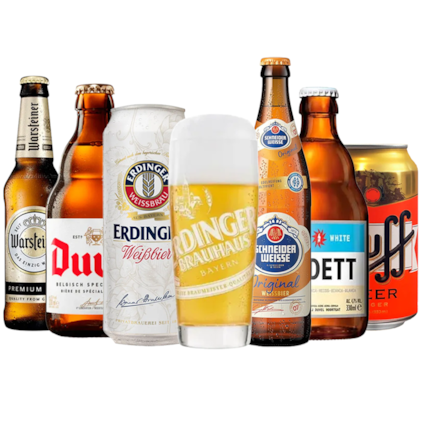 Kit de Cervejas Importadas - Compre 5 Leve 6 + Copo Grátis