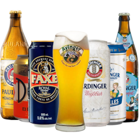 Kit de Cervejas Importadas Leves Com Copo Grátis