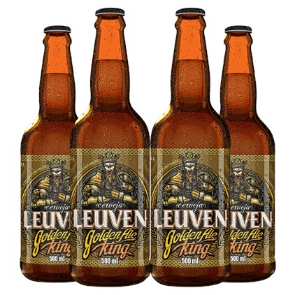 Kit de Cervejas Leuven Golden Ale King  - Compre 3 e Leve 4