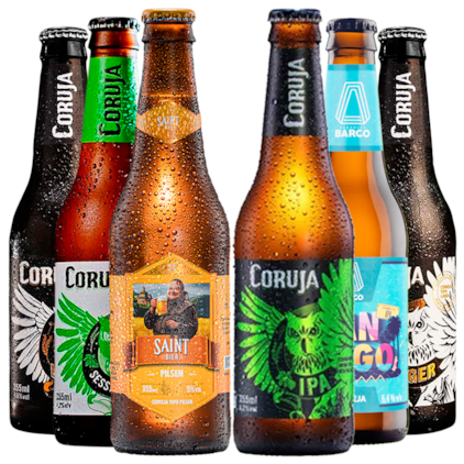 Imagem de Kit de Cervejas Leves Long Neck - Compre 4 Leve 6