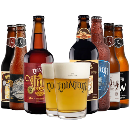 Kit de Cervejas Louvada com 2 Copos Grátis Imagem de Kit de Cervejas Louvada com 2 Copos Grátis