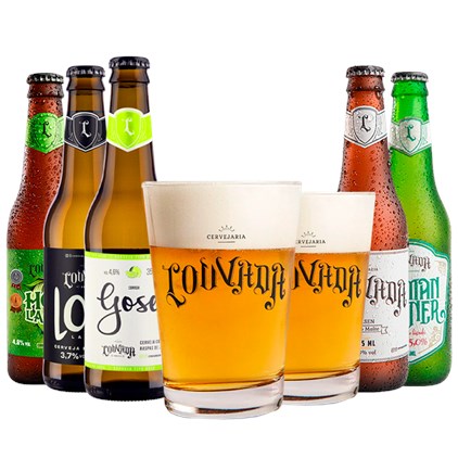 Imagem de Kit de Cervejas Louvada - Compre 5 Cervejas e Ganhe 2 Calderetas