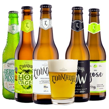 Imagem de Kit de Cervejas Louvada - Compre 5 Cervejas e Ganhe Copo Original