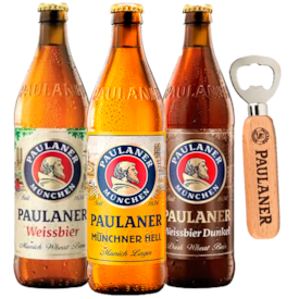 Kit de Cervejas Paulaner - Compre 3 e Leve Abridor Original