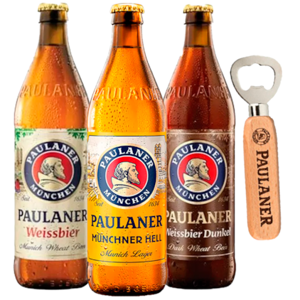 Imagem de Kit de Cervejas Paulaner - Compre 3 e Leve Abridor Original