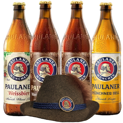 Imagem de Kit de Cervejas Paulaner - Compre 4 e Leve Chapéu