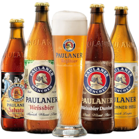 Kit de Cervejas Paulaner - Compre 4 e Leve Copo