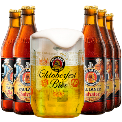 Imagem de Kit de Cervejas Paulaner Salvator - Compre 5 e Leve Caneca