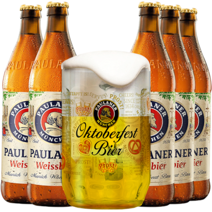 Imagem de Kit de Cervejas Paulaner Weissbier - Compre 5 e leve Caneca