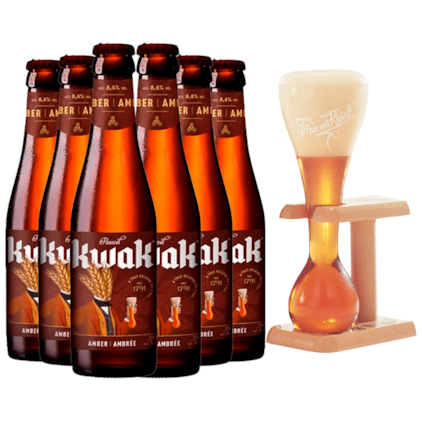 Imagem de Kit de Cervejas Pauwel Kwak - Compre 6 e Leve Copo Exclusivo