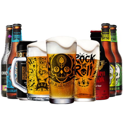 Imagem de Kit de Cervejas Rock Skull Com Copos e Caneca - 25% OFF