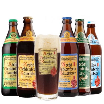 Imagem de Kit de Cervejas Schlenkerla - Compre 5 e Leve Copo Exclusivo (Pré-Venda)