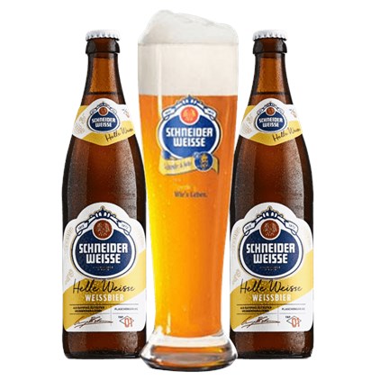Kit de Cervejas Schneider Weissbier - Compre 2 e Leve Copo Exclusivo