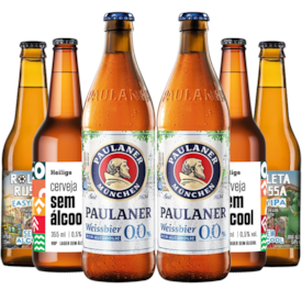 Kit de Cervejas Sem álcool - Compre 4 e Leve 6