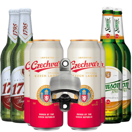 Imagem de Kit de Cervejas Tchecas - Compre 5 e Leve 8 + Abridor Grátis