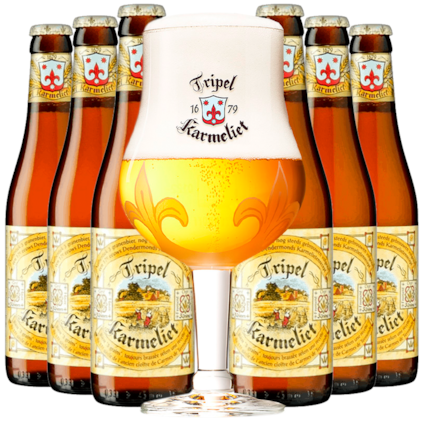Imagem de Kit de Cervejas Tripel Karmeliet - Compre 6 e Leve Taça Original