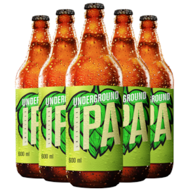 Kit de Cervejas Underground 600ml - Compre 3 e Leve 5
