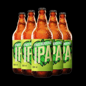 Kit de Cervejas Underground 600ml - Compre 4 e Leve 5