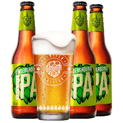 Kit de Cervejas Underground - Compre 3 e Leve Copo Imagem de Kit de Cervejas Underground - Compre 3 e Leve Copo