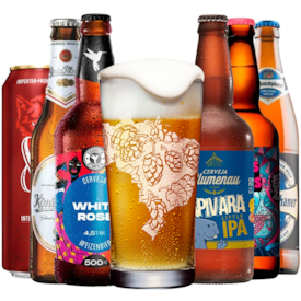 Kit de Degustação de Cervejas com Copo Gratis