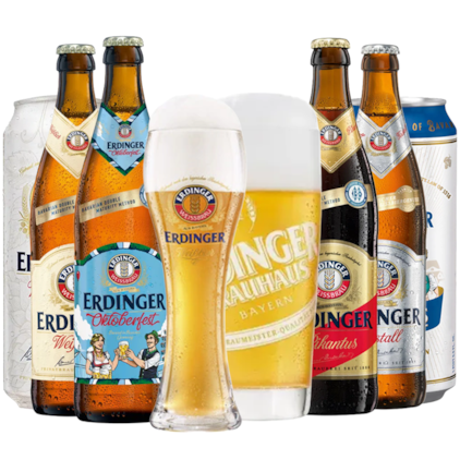Imagem de Kit Erdinger Beer Experience 6 Cervejas + Copo Grátis