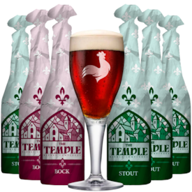 Kit Flavor Craft The Temple - Compre 4 Cervejas e Leve 6 + Taça