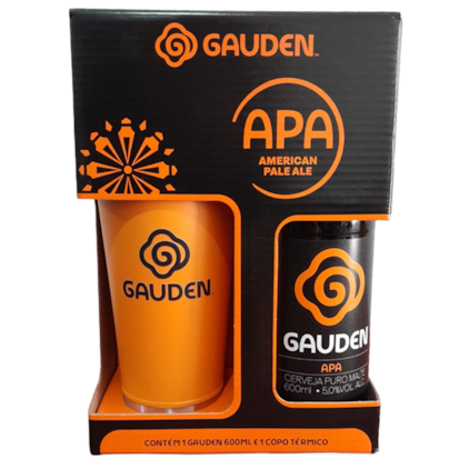 Kit Gauden APA - 1 Garrafa Com Copo Térmico Original Personalizado Imagem de Kit Gauden APA - 1 Garrafa Com Copo Térmico Original Personalizado