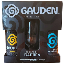 Kit Gauden Duelo Gauden - 2 Garrafas + Taça Original Personalizada