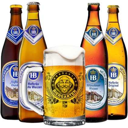 Imagem de Kit Hofbräu Degustação Alemã Com Cerveja e Caneca Grátis