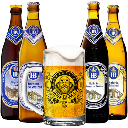 Kit Hofbräu Degustação Alemã Com Cerveja e Caneca Grátis