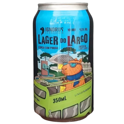Imagem de Kit Ignorus Lager do Lago Com 2 Cervejas + Copo, Bolachas e Adesivo