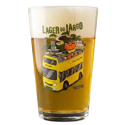 Imagem de Kit Ignorus Lager do Lago Com 2 Cervejas + Copo, Bolachas e Adesivo
