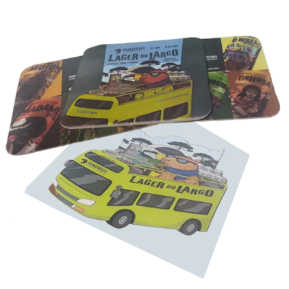 Imagem de Kit Ignorus Lager do Lago Com 2 Cervejas + Copo, Bolachas e Adesivo