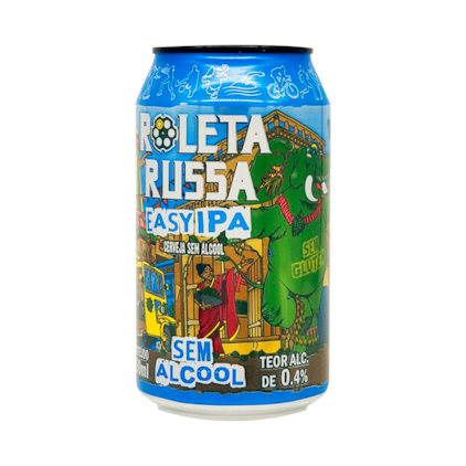 Kit Roleta Russa Easy IPA Sem Álcool e Sem Glúten - Compre 4 e Leve 6 + Bolachas Imagem de Kit Roleta Russa Easy IPA Sem Álcool e Sem Glúten - Compre 4 e Leve 6 + Bolachas