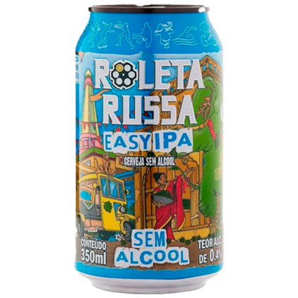 Imagem de Kit Roleta Russa Easy IPA Sem Álcool e Sem Glúten - Compre 4 e Leve 6 + Bolachas