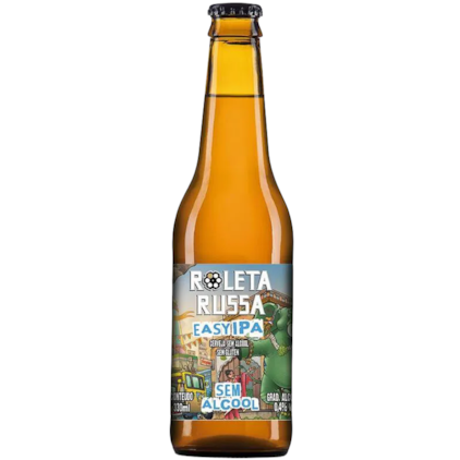 Kit Roleta Russa Easy IPA Sem Álcool e Sem Glúten Garrafa - Compre 3 e Leve 5 Imagem de Kit Roleta Russa Easy IPA Sem Álcool e Sem Glúten Garrafa - Compre 3 e Leve 5