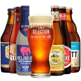Kit Seleção de Cervejas Belgas com Copo de Cristal Grátis