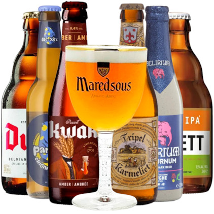 Imagem de Kit Seleção de Cervejas Belgas com Taça Gratis