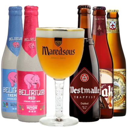 Imagem de Kit Seleção de Cervejas Belgas Com Taça Grátis