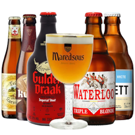 Kit Seleção de Cervejas Belgas com Taça Grátis