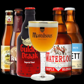 Kit Seleção de Cervejas Belgas com Taça Grátis