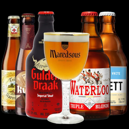Imagem de Kit Seleção de Cervejas Belgas com Taça Grátis
