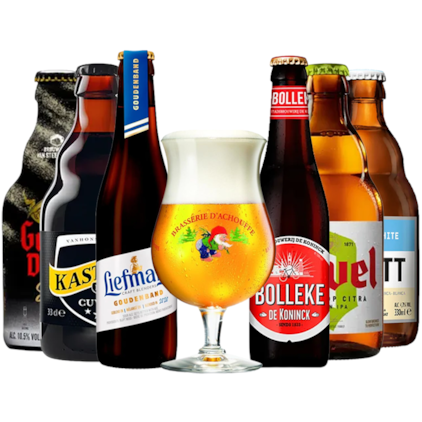 Imagem de Kit Seleção de Cervejas Belgas com Taça Grátis