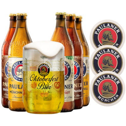 Imagem de Kit Seleção Paulaner - Compre 5 Leve Caneca + Bolachas