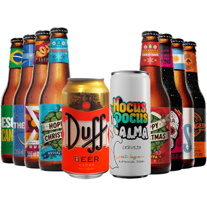 Kit Tour Cervejeiro - 10 Cervejas por 119,90 Imagem de Kit Tour Cervejeiro - 10 Cervejas por 119,90