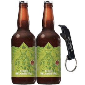 Kit Trovão de Medalhas - 2 Cervejas Thor Belgian IPA + Abridor Grátis