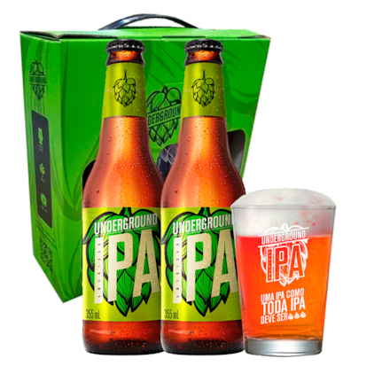 Kit Underground - Cervejas + Copo Imagem de Kit Underground - Cervejas + Copo