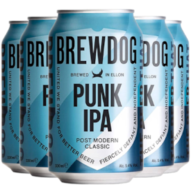 Pack com 5 Cervejas Brewdog Punk IPA - 20% OFF